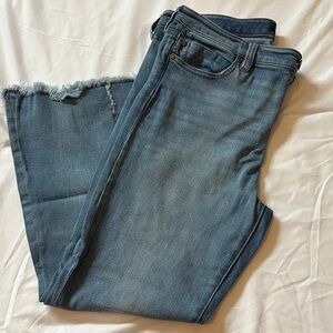 Liverpool Distressed Blue Ankle Jeans